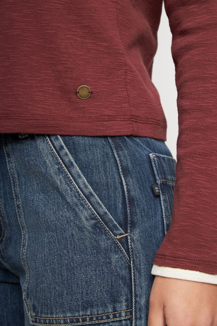 Polera Muri Orgánica Burdeo Mujer