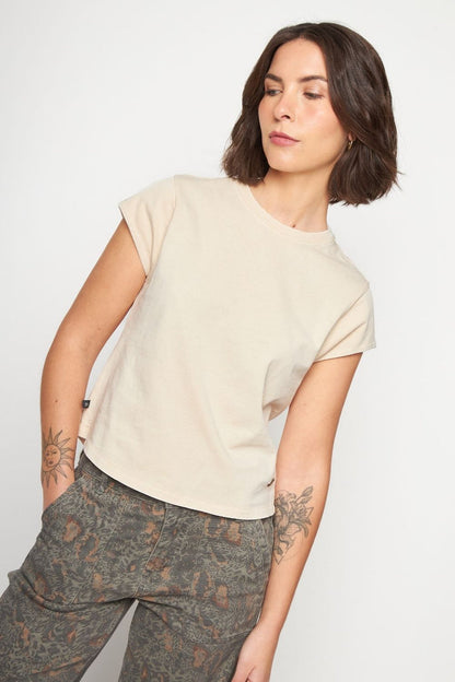 Polera Sari Orgánica Beige Mujer