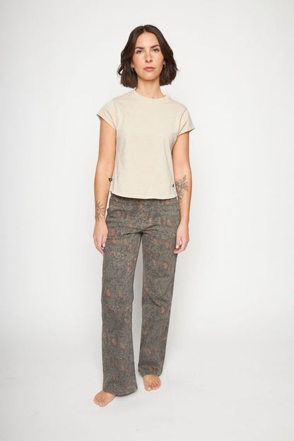 Polera Sari Orgánica Beige Mujer