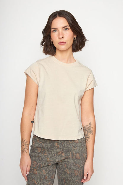 Polera Sari Orgánica Beige Mujer