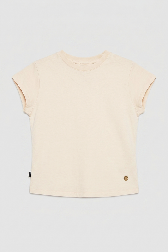Polera Sari Orgánica Beige Mujer