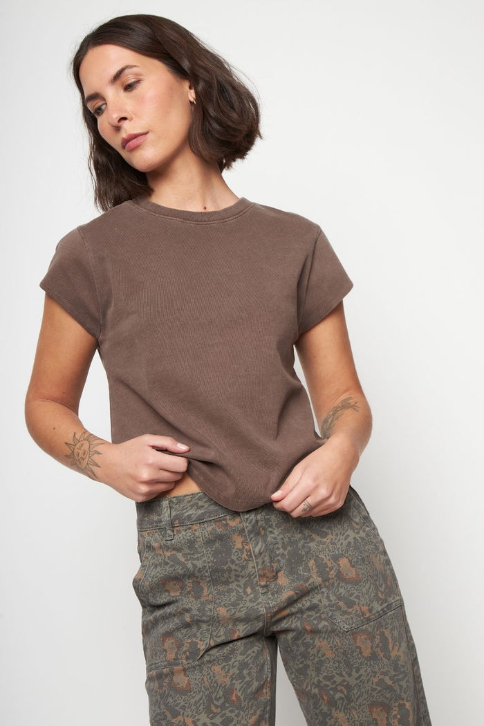 Polera Sari Organica Café Mujer