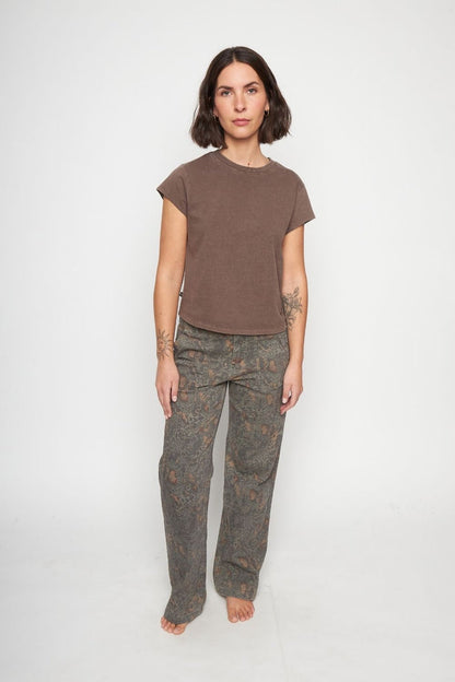 Polera Sari Organica Café Mujer
