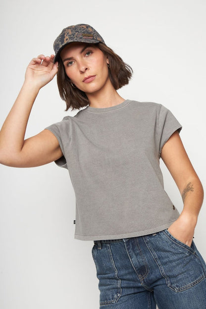 Polera Sari Organica Gris Mujer