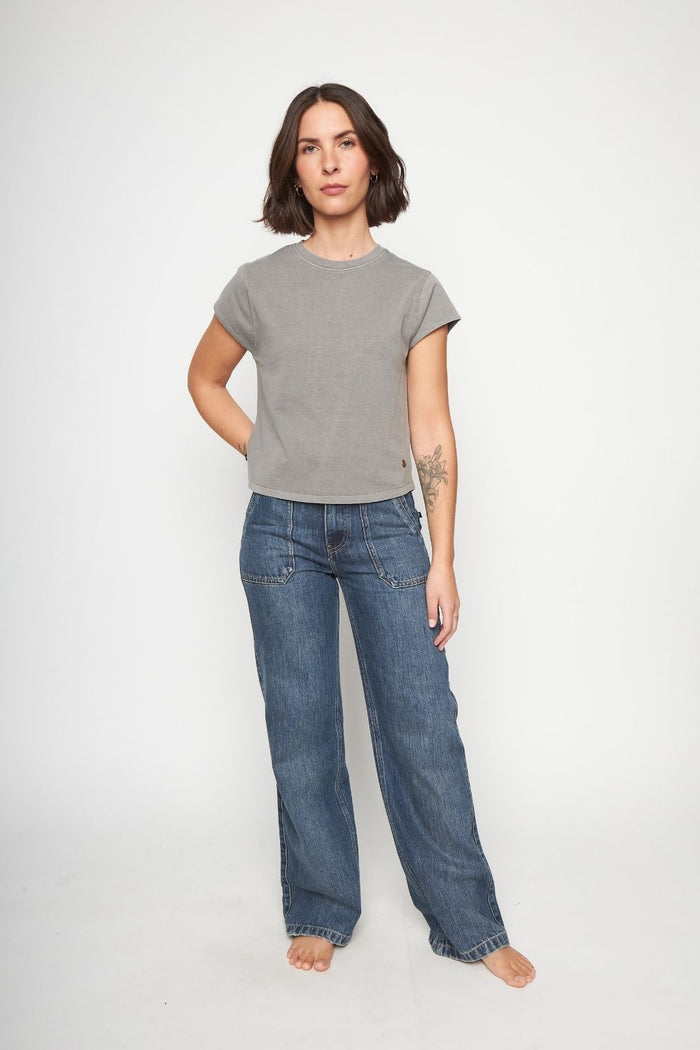 Polera Sari Organica Gris Mujer