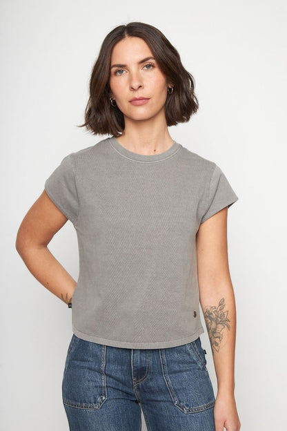 Polera Sari Organica Gris Mujer