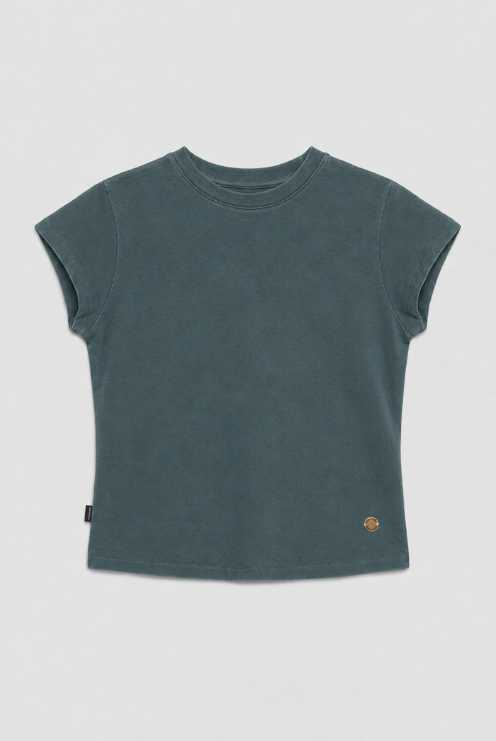 Polera Sari Orgánica Petróleo Mujer