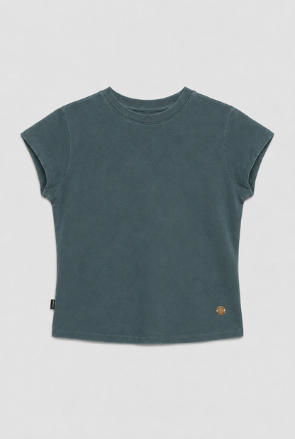 Polera Sari Orgánica Petróleo Mujer