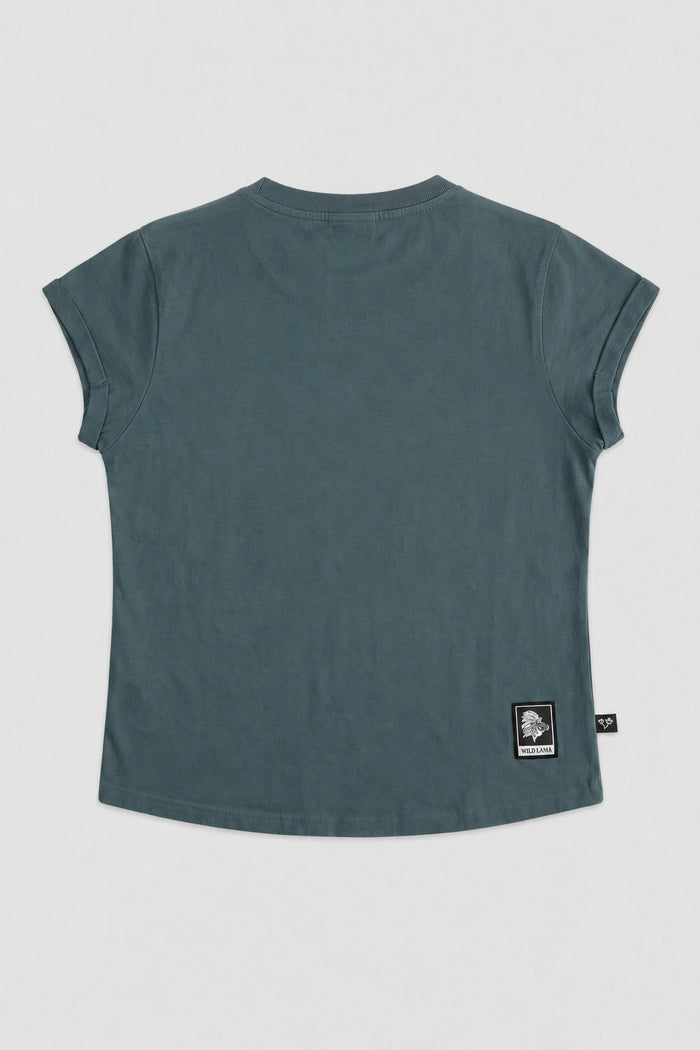Polera Sari Orgánica Petróleo Mujer