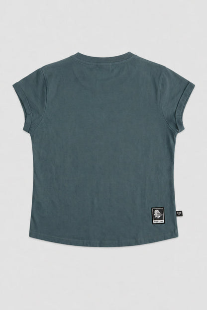 Polera Sari Orgánica Petróleo Mujer