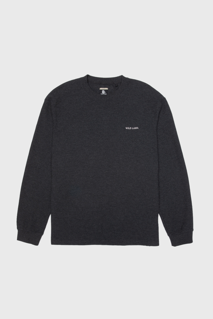 Polerón Tito Waffle Orgánico Gris Hombre