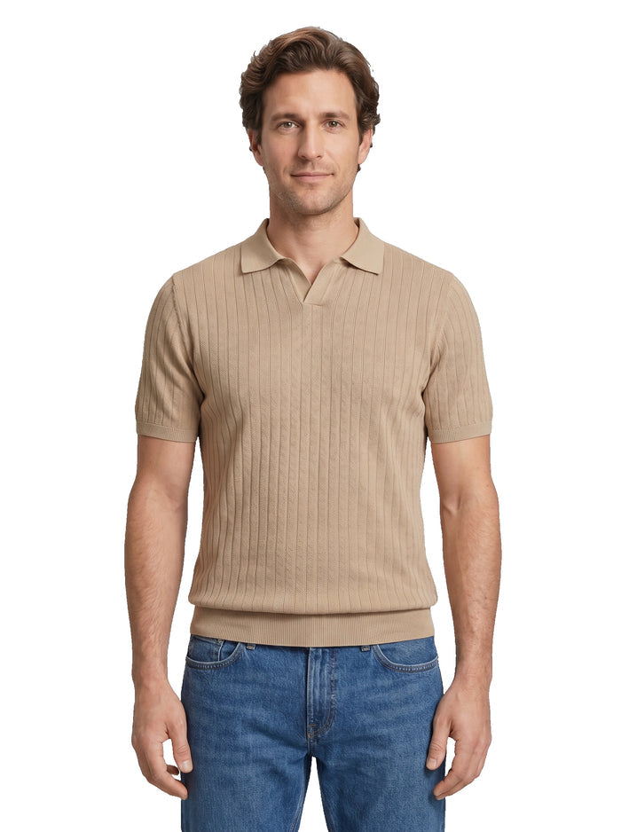 PEOPLE OF SHIBUYA polo cotone marrone RAZUBERI DONGQI-220