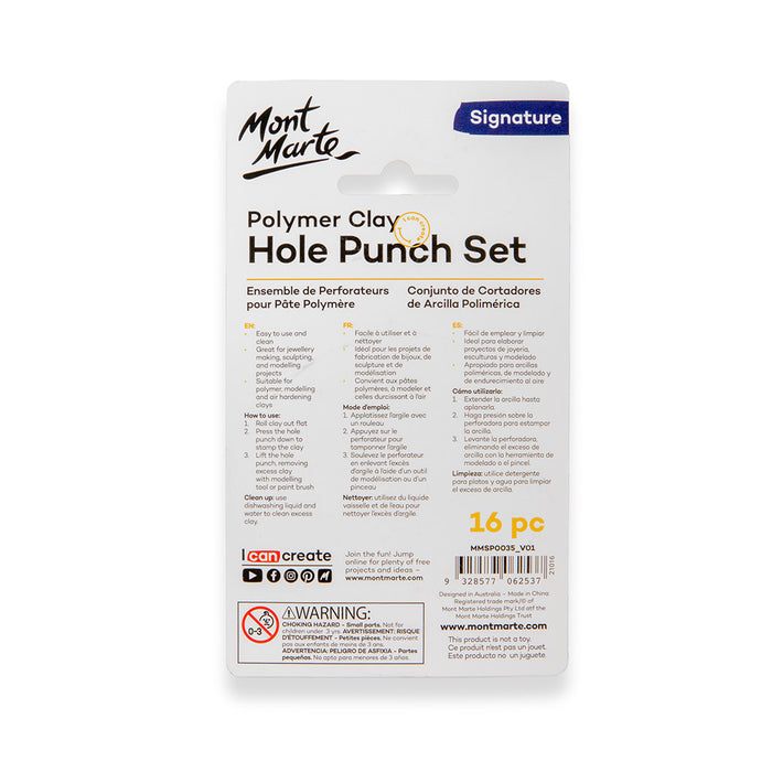 Polymer Clay Hole Punch Set Signature 16pc