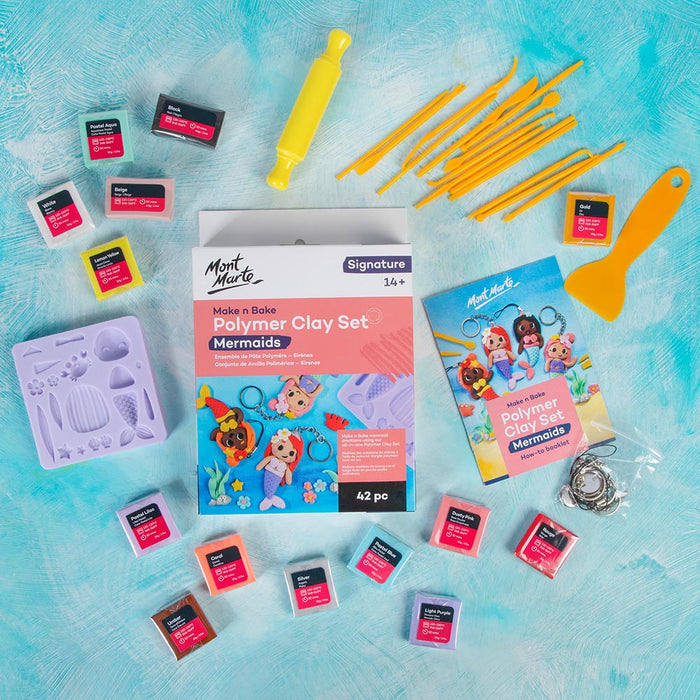 Polymer Clay Set 42pc Signature - Mermaids