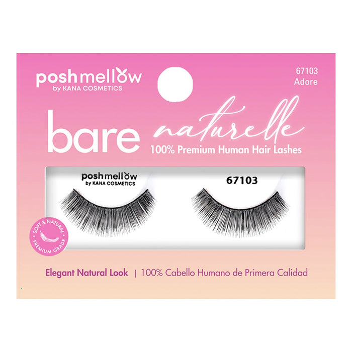 Posh Mellow Bare Naturelle 100% Human Hair Eyelashes - ikatehouse