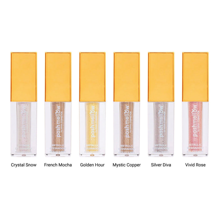 Posh Mellow Glitter & Glow Liquid Metallic Eyeshadow 0.19oz/ 5.5g - ikatehouse