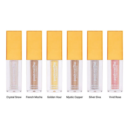 Posh Mellow Glitter & Glow Liquid Metallic Eyeshadow 0.19oz/ 5.5g - ikatehouse