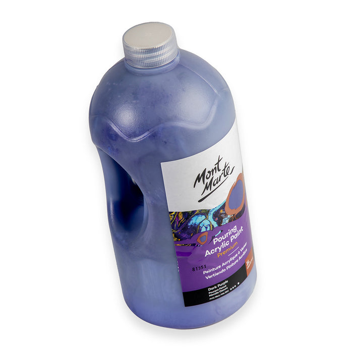 Pouring Acrylic Paint Premium 1L (33.8 US fl.oz) Bottle - Dark Purple