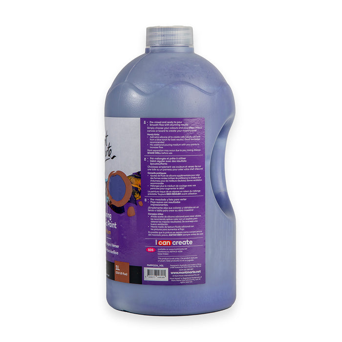 Pouring Acrylic Paint Premium 1L (33.8 US fl.oz) Bottle - Dark Purple