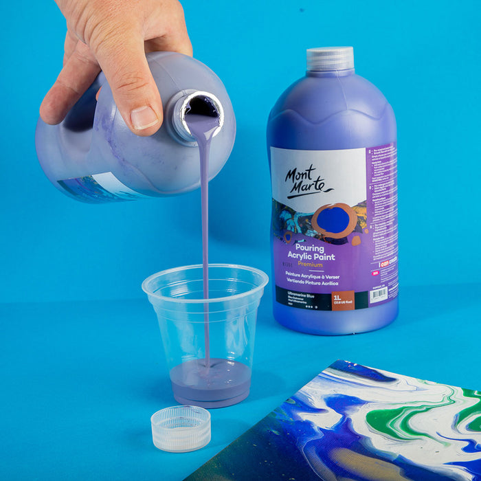 Pouring Acrylic Paint Premium 1L (33.8 US fl.oz) Bottle - Dark Purple