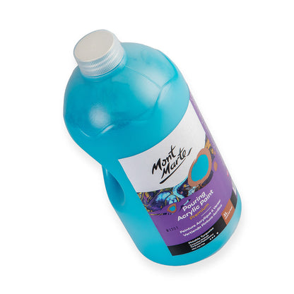 Pouring Acrylic Paint Premium 1L (33.8 US fl.oz) Bottle - Phthalo Turquoise