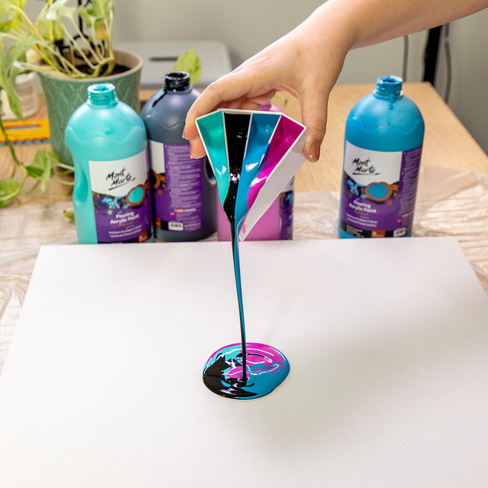 Pouring Acrylic Paint Premium 1L (33.8 US fl.oz) Bottle - Phthalo Turquoise