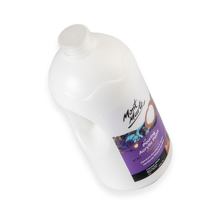 Pouring Acrylic Paint Premium 1L (33.8 US fl.oz) Bottle - Titanium White