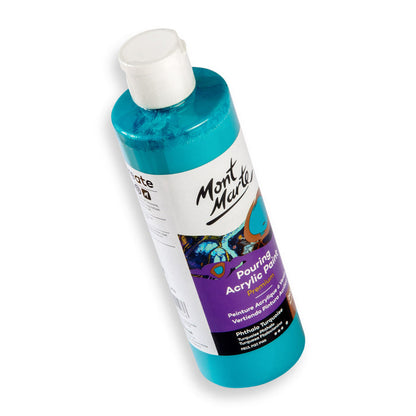 Pouring Acrylic Paint Premium 240ml (8.12 US fl.oz) - Phthalo Turquoise