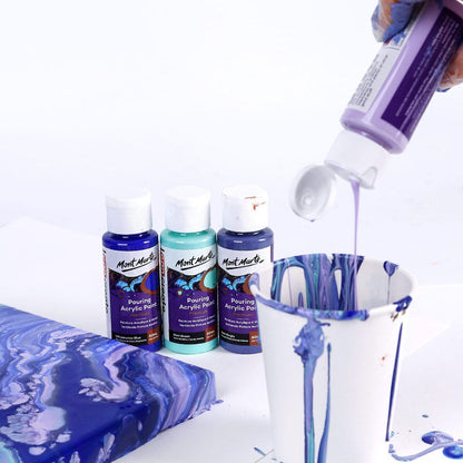 Pouring Acrylic Paint Set Premium 4pc x 60ml (2 US fl.oz) - Ethereal