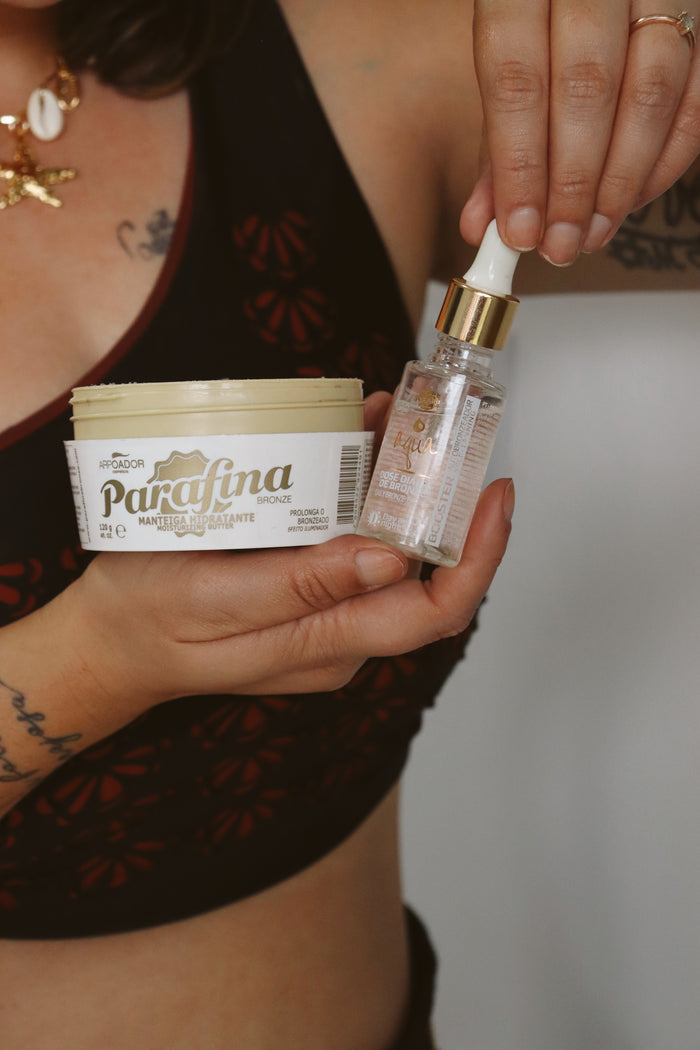 PRÉ- VENDA Combo Bronze dos Sonhos - Booster + Manteiga Prolongadora de Bronze + Kit Aplicação Perfeita