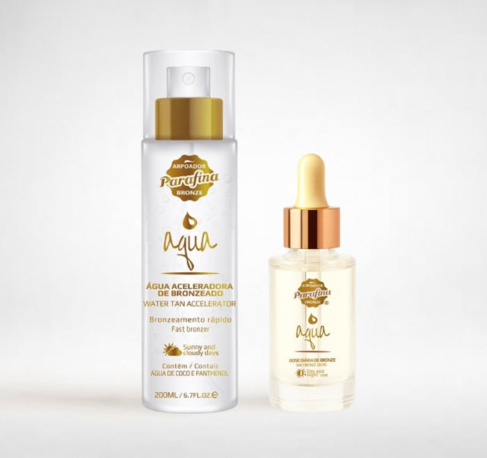 PRÉ VENDA Kit Booster Intensive – Booster Autobronzeador  + Aqua Aceleradora
