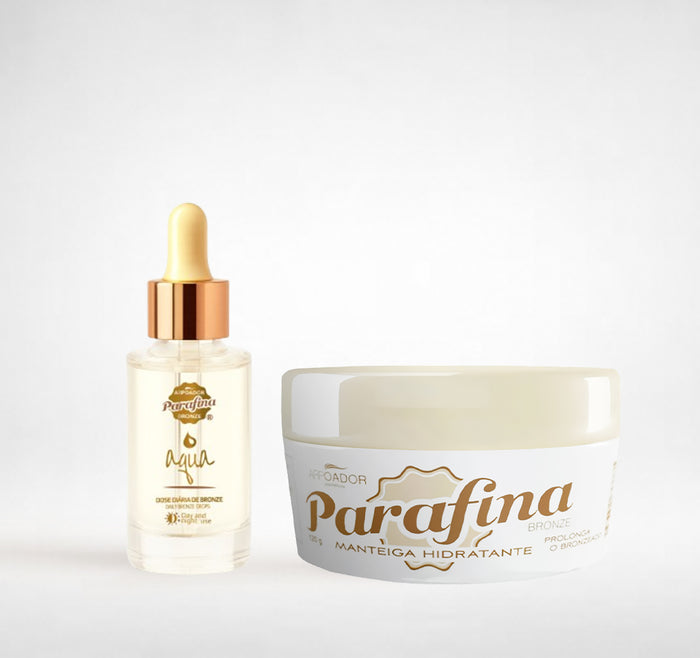PRÉ VENDA Kit Bronze Perfeito - Booster Autobronzeador 30ml + Prolongador de Bronzeado hidratante 120g