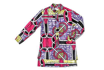 Printed over-sized shirt