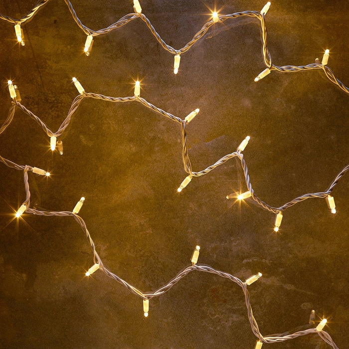 Pro Connect 10m 100 Warm White Connectable String Lights White Cable