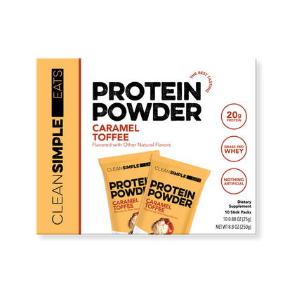 Protein Powder: Caramel Toffee (10 Single Serving Stick Packs)