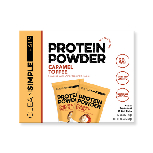 Protein Powder: Caramel Toffee (10 Single Serving Stick Packs)