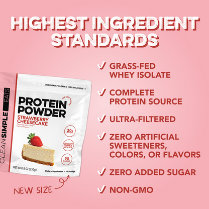 Protein Powder: Strawberry Cheesecake (10 Serving Bag)