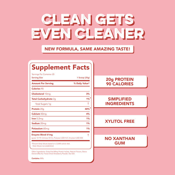 Protein Powder: Strawberry Cheesecake (20 Serving Bag)