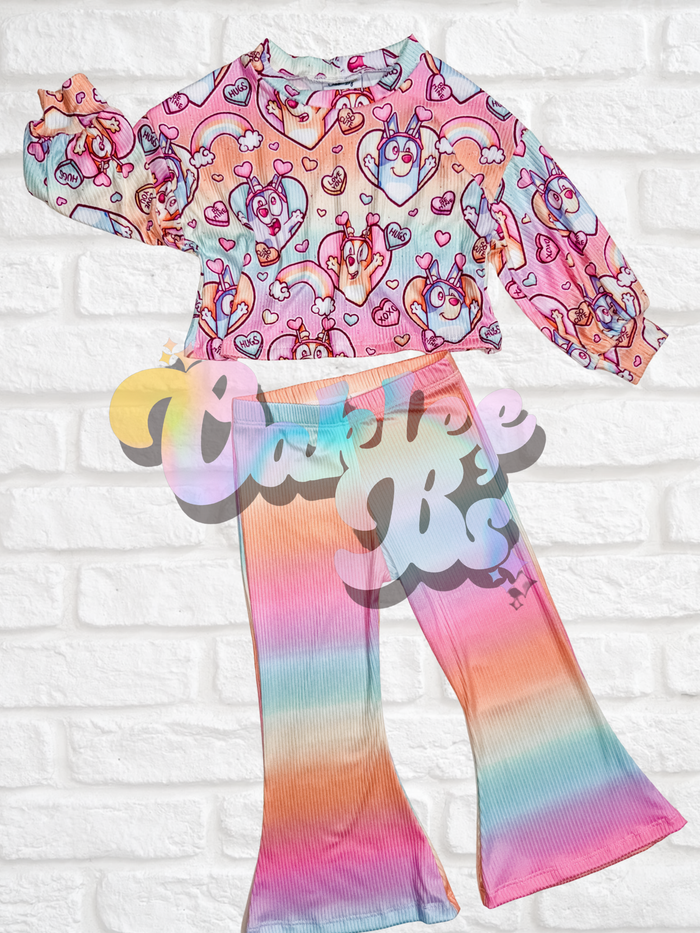 Puppy Love Boxy Sweatshirt & Flares