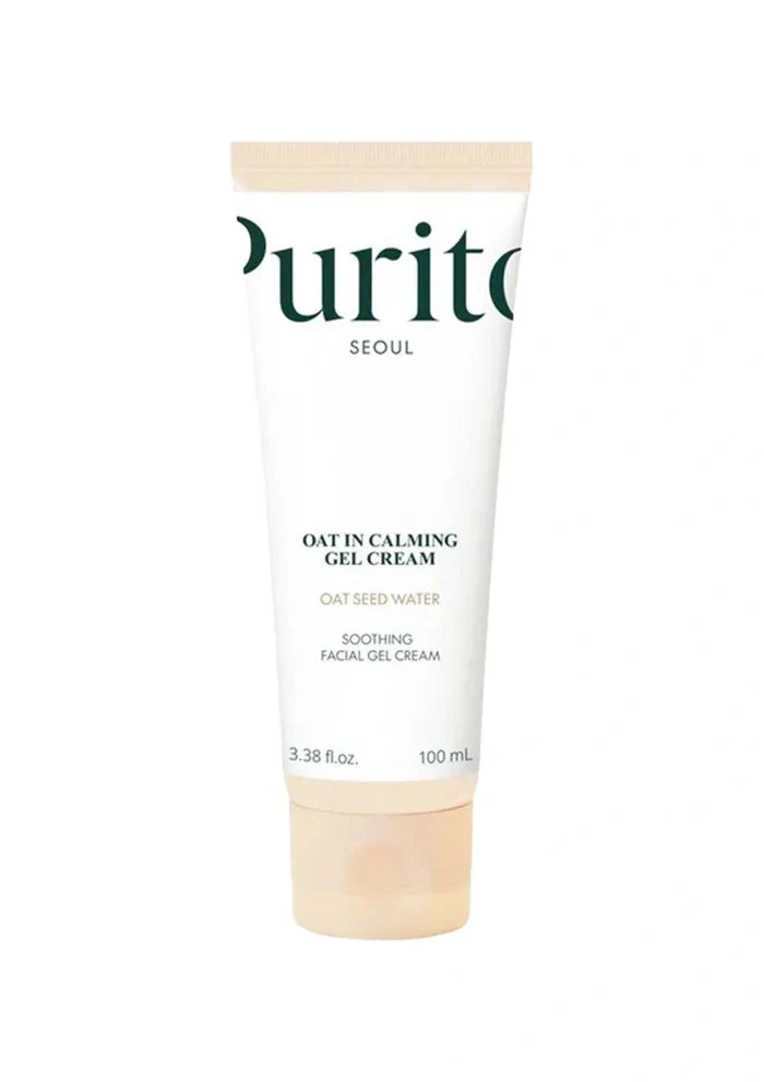 Tube of Purito Oat In Calming Gel Cream on a white background
