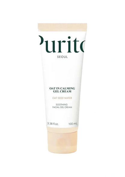 Tube of Purito Oat In Calming Gel Cream on a white background