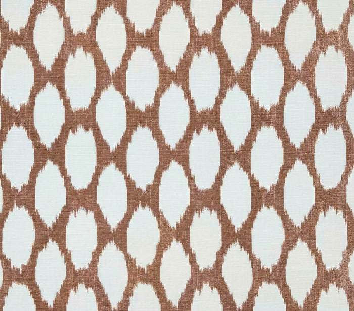 Quadrille Fabric: Adras Reverse - Custom Camel on Tinted Belgian Linen / Cotton