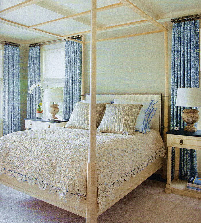 Quadrille Fabric: Carlo II - Custom Pumice on Cream Suncloth (OUTDOOR)