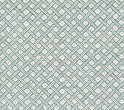 Quadrille Fabric: Litchfield - Custom Pale Aqua / Blue on White Belgian Linen / Cotton