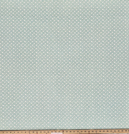 Quadrille Fabric: Litchfield - Custom Pale Aqua / Blue on White Belgian Linen / Cotton
