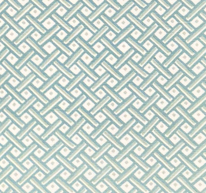 Quadrille Fabric: Litchfield - Custom Pale Aqua / Blue on White Belgian Linen / Cotton