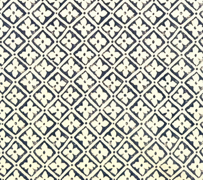 Quadrille Fabric: Puccini - Custom Slate Gray on Tinted 100% Linen