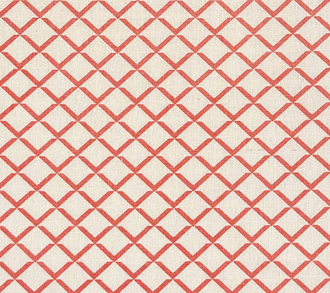 Quadrille Fabric: Terrace - Custom Pink on White 100% Linen