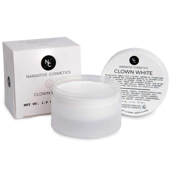 Quick Drying Clown White Cream Makeup