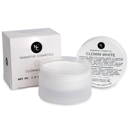 Quick Drying Clown White Cream Makeup